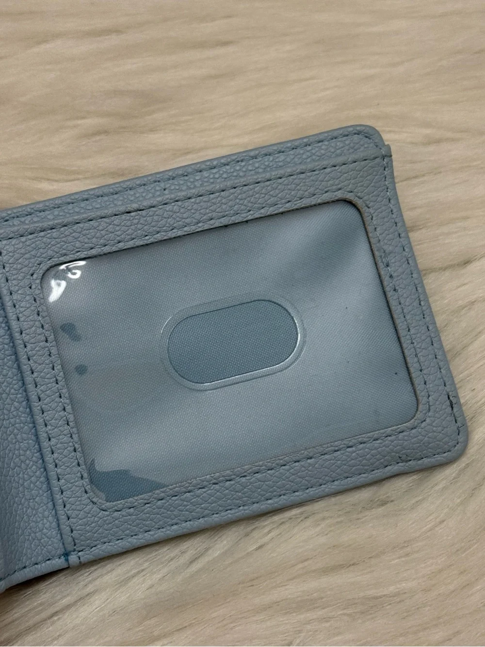 QUIKSILVER - BROWN BLUE FAUX LEATHER BIFOLD WALLET